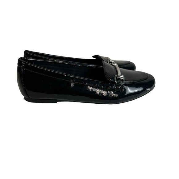 American Eagle‎ Loafers Youth size 3 Black Patent Leather Slip-On Academia - Picture 3 of 5